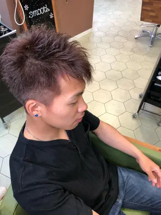 ショート カラー 堤太志 メンズパーマ特化のヘアスタイル