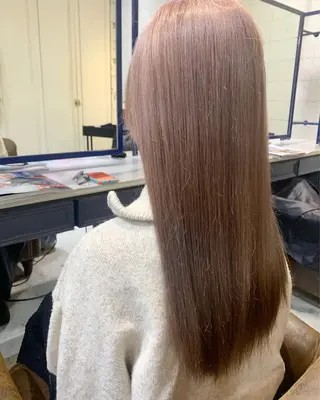 ロング ダブルカラー/透明感 💈JUNYA💈のヘアスタイル