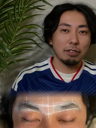 メンズ アイブロウ eyebrow design Arce.所属・山本 克輝の眉毛・アイブロウイメージ