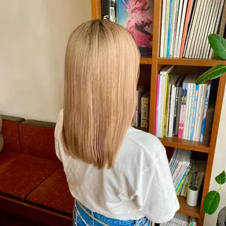 セミロング カラー Paddle所属・似合わせレイヤー/ ニュアンスパーマ高倉のヘアスタイル