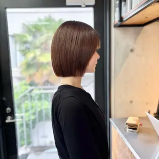 ショート カラー パーマ ショートボブ髪質改善 縮毛矯正のプロ山道潤のヘアスタイル