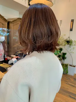 ショート カラー メンズ/パーマ /レディース髪質改善のヘアスタイル