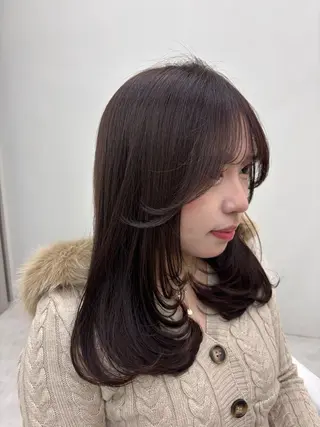 ミディアム 𝗆𝗂𝗒𝗎 🐈‍⬛🎀のヘアスタイル