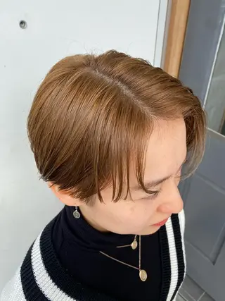 ショート カラー パーマ ヘアアレンジ メンズ キッズ ネイル マツエク・マツパ アイブロウ モリモト サナのヘアスタイル