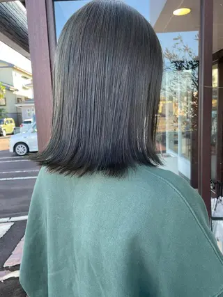 ミディアム カラー EARTH長岡店🩵 石原莉穂のヘアスタイル