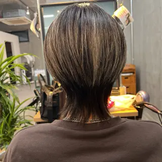 ミディアム パーマ メンズ あくつ べんのヘアスタイル