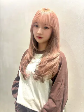 ロング YUI/アイブロウ/ 透明感カラー✨のヘアスタイル