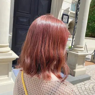 ミディアム カラー パーマ ヘアアレンジ メンズ キッズ ネイル マツエク・マツパ 暖色系/透明感 治野心のヘアスタイル