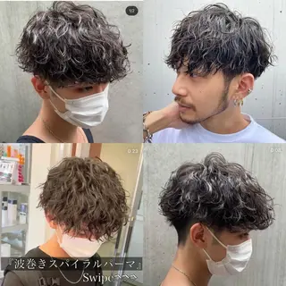 パーマ メンズ 髪質改善/ブリーチ /長山遼太郎のヘアスタイル