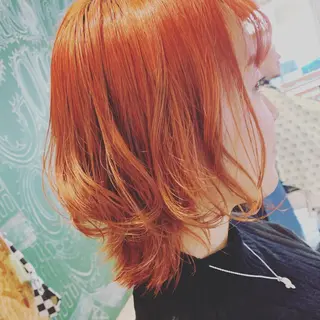 ミディアム カラー 通い続けられるサロン ママ美容師　明日香のヘアスタイル