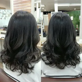 セミロング カラー パーマ ヘアアレンジ メンズ キッズ ネイル マツエク・マツパ MEGUMI megumiのヘアスタイル