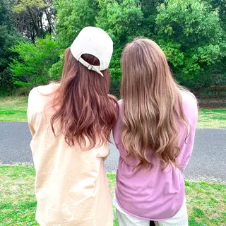 ロング カラー 東 みのりのヘアスタイル