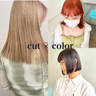 ショート カラー 顔周りカット/透明感 カラー✂️MEIのヘアスタイル