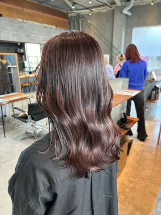 ミディアム カラー パーマ ヘアアレンジ 押切 響 のヘアスタイル