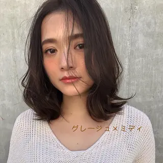 ミディアム カラー パーマ 🌿理想を叶える🌿 似合わせ🌟RISAのヘアスタイル