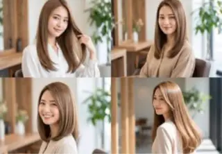 ロング 青野 七海のヘアスタイル