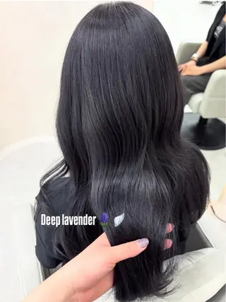 セミロング カラー アイナ🤍レイヤー カット/透明感ヘアのヘアスタイル