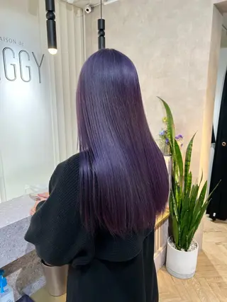 セミロング カラー 茂木 未海のヘアスタイル