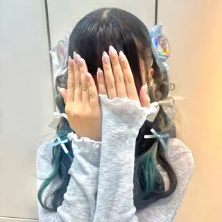 ロング ヘアアレンジ ヘアメ🎀推しカラー 🥣横浜/しほ🧸のヘアスタイル