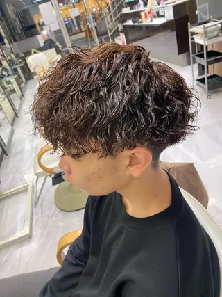 パーマ メンズ 🌴パーマオタク🌴 長谷川 諒佑🌈のヘアスタイル
