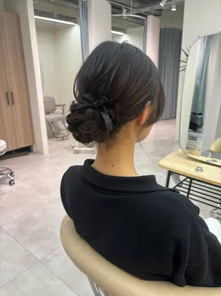 ヘアアレンジ 広島/ヘアセット /ベージュ/わかなのヘアスタイル