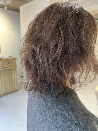パーマ 神部 あずみのヘアスタイル