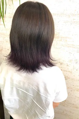 ミディアム カラー ケアブリーチ /髪質 改善/古橋圭史郎のヘアスタイル