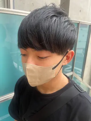 ショート カラー メンズ キッズ 久木原 ゆりのヘアスタイル