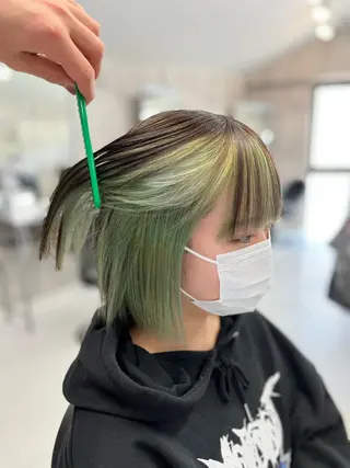 ショート カラー 【毎朝セット3分】 メンズパーマ　真人のヘアスタイル
