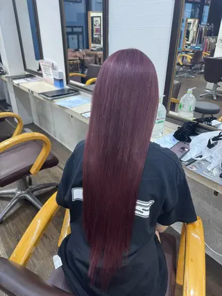 セミロング 横浜🦋ハイトーン 🫐シャドウルーツのヘアスタイル