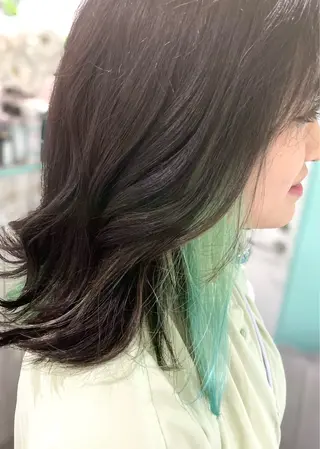 ミディアム 原 千景のヘアスタイル