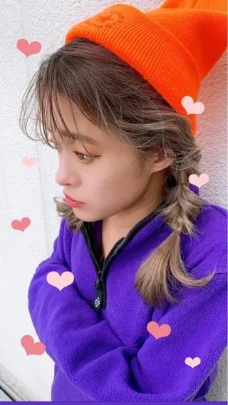 セミロング 🌈ハイライトカラー 🌈naokoのヘアスタイル
