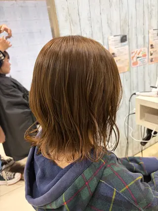 セミロング 【髪質改善カラー】 あむ·. ⟡ 🖤のヘアスタイル