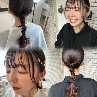 ヘアアレンジ 大人可愛いヘアメイク 💋🧚‍♀️しずかのヘアスタイル