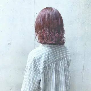 ミディアム カラー 井上 美奈子のヘアスタイル