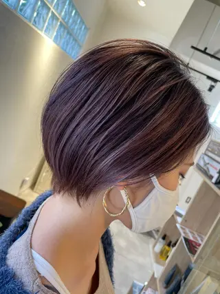 ショート カラー 北川大輔🌟 小顔レイヤーカットのヘアスタイル