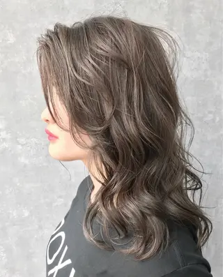 ミディアム カラー ✨レイヤーカット 海外ヘア/原宿✨のヘアスタイル
