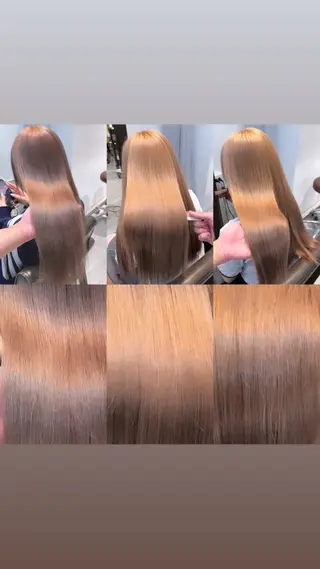 セミロング カラー パーマ ヘアアレンジ メンズ ブリーチカラー🤍 颯馬🐈‍⬛のヘアスタイル