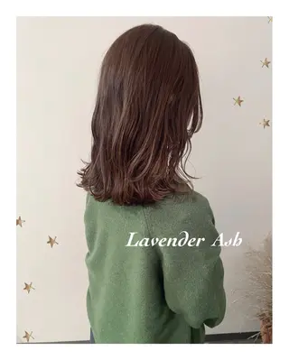 ミディアム カラー 市川 千夏のヘアスタイル