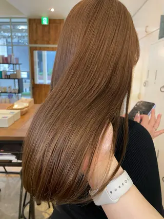 ロング カラー 【完全個室】髪質改善 暖色カラー/山崎唯奈のヘアスタイル