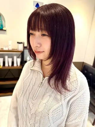 ミディアム カラー 坂井田 浩樹のヘアスタイル