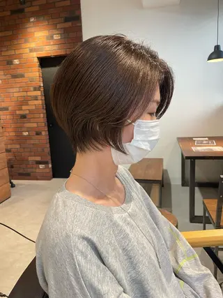 ショート 丹羽大喜 縮毛矯正/美髪矯正のヘアスタイル