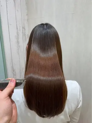 ロング こうき/前髪割れ癖 改善/カット/カラーのヘアスタイル
