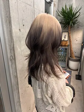 セミロング カラー yuuna/ ハッシュカット🎀のヘアスタイル