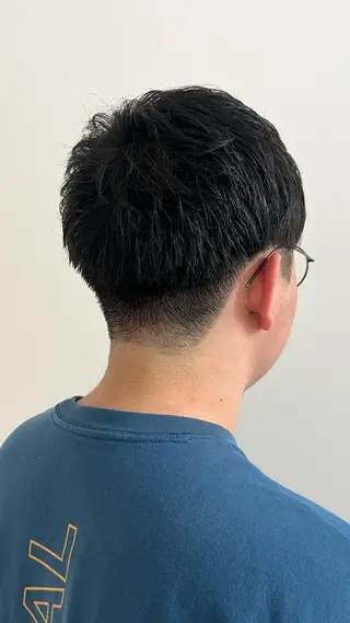 ショート メンズ メンズパーマ/ メッシュ📍ユリのヘアスタイル