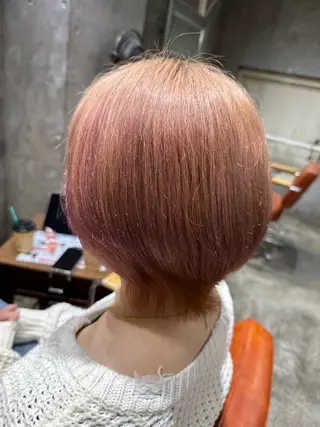 ショート 🔥コテ巻き風 ボブパーマ🔥のヘアスタイル