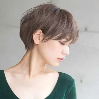 ショート カラー 堀口 英一のヘアスタイル