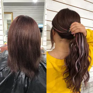 ロング カラー 🧡艶髪ちゅるん髪 🫧🧡YUKI❄️のヘアスタイル