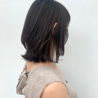 ミディアム カラー 𖧷 ⁺. 大人ヘア Yui 𓂃𓈒𓏸のヘアスタイル