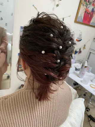 ショート ヘアアレンジ BINERVA nail salonのネイルデザイン